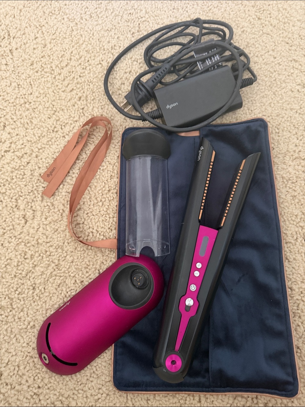 Dyson Hair Styling Set in Magenta and Black